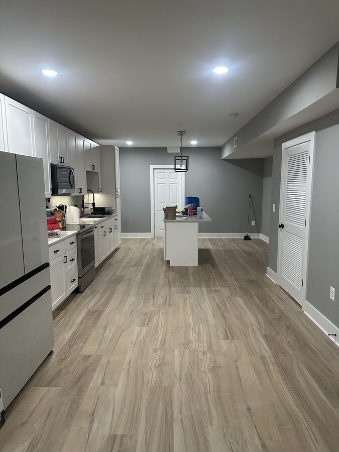 Finished basement kitchen by MB Builds
